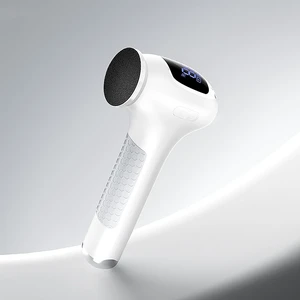 Electric Foot Callus Removers Powerful 8N·cm Torque Professional Pedicure Foot File, 3-Speed Settings, LCD Display, 60pcs Sandpaper Discs, Type-C Rechargeable, Ergonomic Handle-White Electric Foot Callus Removers Powerful 8N·cm Torque Professional Pedicure Foot File, 3-Speed Settings, LCD Display, 60pcs Sandpaper Discs, Type-C Rechargeable, Ergonomic Handle-White