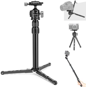 3-in-1 Mini Tripod Selfie Stick with 360° Ball Head for Camera | Aluminum Tabletop Tripod with Extension Pole & Phone Holder, Cold Shoe Mount for Vlogging DSLR Action Camera Travel 3-in-1 Mini Tripod Selfie Stick with 360° Ball Head for Camera | Aluminum Tabletop Tripod with Extension Pole & Phone Holder, Cold Shoe Mount for Vlogging DSLR Action Camera Travel