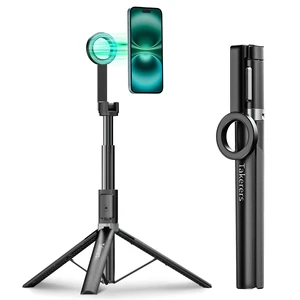 66" Magnetic Selfie Stick Tripod for iPhone Magsafe, 360° Rotatable Aluminum Strong Magnetic Cell Phone Tripod Stand for iPhone Android with Metal Ring & Wireless Remote, Travel Essentials 66" Magnetic Selfie Stick Tripod for iPhone Magsafe, 360° Rotatable Aluminum Strong Magnetic Cell Phone Tripod Stand for iPhone Android with Metal Ring & Wireless Remote, Travel Essentials