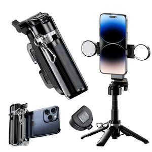 Mini Selfie Stick Tripod Stand for iPhone 6-Section Adjustable Height Extension (12-42cm)10 Meter Remote One Click Control Suitable for Travel/Live Streaming/Outdoor Multiple Scenes Mini Selfie Stick Tripod Stand for iPhone 6-Section Adjustable Height Extension (12-42cm)10 Meter Remote One Click Control Suitable for Travel/Live Streaming/Outdoor Multiple Scenes