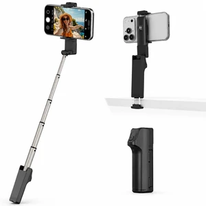 Selfie Stick Phone Tripod with Desk Clamp, Extendable Selfie Stick for iPhone & Android, Pocket-Size Travel Phone Stand with Remote, Aluminum Alloy Stick for Travel, Video Recording & Live Streaming Selfie Stick Phone Tripod with Desk Clamp, Extendable Selfie Stick for iPhone & Android, Pocket-Size Travel Phone Stand with Remote, Aluminum Alloy Stick for Travel, Video Recording & Live Streaming