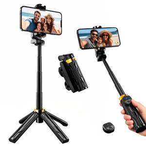 Mini Selfie Stick Tripod, 4" Pocket-Sized Selfie Stick with Bluetooth Remote, 4-Leg Reinforced Stand, 360° Rotation, 3.8 oz Lightweight for iPhone/Android, Ideal for Travel/Live Stream/Vlog Mini Selfie Stick Tripod, 4" Pocket-Sized Selfie Stick with Bluetooth Remote, 4-Leg Reinforced Stand, 360° Rotation, 3.8 oz Lightweight for iPhone/Android, Ideal for Travel/Live Stream/Vlog