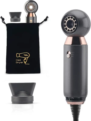 Professional Hair Dryer 800W Lightweight & Compact Blow Dryer Powerful Flow Hair Dryers for Travel and Home Concentrator Nozzle Gray Professional Hair Dryer 800W Lightweight & Compact Blow Dryer Powerful Flow Hair Dryers for Travel and Home Concentrator Nozzle Gray