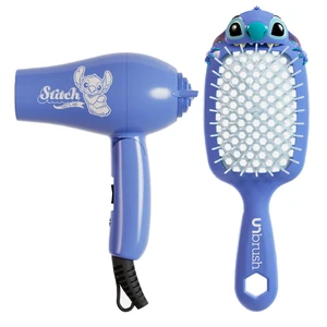 Disney Stitch UNbrush & Mini Dryer Travel Set | 105 DuoFlex Anti-Static Bristles, Wet & Dry Use, 1200W Foldable Mini Dryer, Soft-Touch Finish Disney Stitch UNbrush & Mini Dryer Travel Set | 105 DuoFlex Anti-Static Bristles, Wet & Dry Use, 1200W Foldable Mini Dryer, Soft-Touch Finish