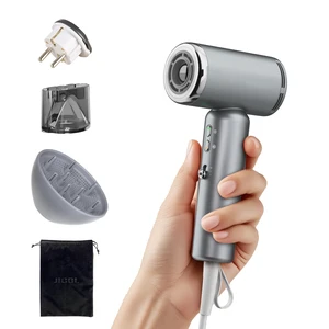 Dual-Voltage High-Speed Mini Travel Hair Dryer with Ionic in Gray | Small as a Phone|100-240V International Travel|Lightweight|Quiet|Cool Shot|Diffuser,European Adapter & Pouch|All Hair Types Dual-Voltage High-Speed Mini Travel Hair Dryer with Ionic in Gray | Small as a Phone|100-240V International Travel|Lightweight|Quiet|Cool Shot|Diffuser,European Adapter & Pouch|All Hair Types