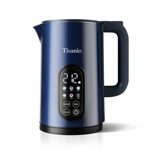 1.7L Stainless Steel Electric Kettle with Temperature Control Blue | 5 Preset Temperatures for Tea & Boiling Water, 2H Keep Warm, 1200W BOIL Mode, 304 Stainless Steel Interior, Cordless Base 1.7L Stainless Steel Electric Kettle with Temperature Control Blue | 5 Preset Temperatures for Tea & Boiling Water, 2H Keep Warm, 1200W BOIL Mode, 304 Stainless Steel Interior, Cordless Base