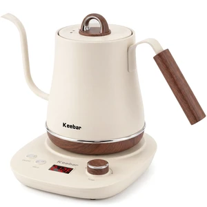 Gooseneck Electric Kettle, 1.0 L, 1000W, 6 Temp Presets, LED Display | 304 Stainless Steel Interior, 0.8 Mm Spout For Pour-Over Control, 131-212°F Presets, 4-Hour Keep Warm And Boil-Dry Protection Gooseneck Electric Kettle, 1.0 L, 1000W, 6 Temp Presets, LED Display | 304 Stainless Steel Interior, 0.8 Mm Spout For Pour-Over Control, 131-212°F Presets, 4-Hour Keep Warm And Boil-Dry Protection