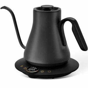 FLOW B9 Gooseneck Electric Kettle ±1°F Temperature Control | Pour Over Coffee & Tea, 0.9L Capacity, 1500W Fast Heating, 60-Minute Keep Warm, Brew Timer, Matte Black FLOW B9 Gooseneck Electric Kettle ±1°F Temperature Control | Pour Over Coffee & Tea, 0.9L Capacity, 1500W Fast Heating, 60-Minute Keep Warm, Brew Timer, Matte Black