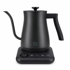 ECO SERIES Gooseneck Electric Kettle with 5 Temperature Presets and Keep Warm Feature, 0.8L Pour Over Kettle for Coffee & Tea 1200W Quick Heating with 100% Stainless Steel Interior Water Heater ECO SERIES Gooseneck Electric Kettle with 5 Temperature Presets and Keep Warm Feature, 0.8L Pour Over Kettle for Coffee & Tea 1200W Quick Heating with 100% Stainless Steel Interior Water Heater