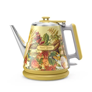 X Eduardo Recif Electric Kettle 1L/34oz Small Tea Kettle Floral | 800W Fast Boil, 304 Stainless Steel Interior, Double-Wall Cool Touch, Gooseneck Spout, Auto Shut-Off, BPA-Free Cordless, Home X Eduardo Recif Electric Kettle 1L/34oz Small Tea Kettle Floral | 800W Fast Boil, 304 Stainless Steel Interior, Double-Wall Cool Touch, Gooseneck Spout, Auto Shut-Off, BPA-Free Cordless, Home