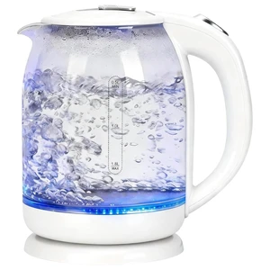 1.8 Liter Clear Glass Electric Kettle, No Plastic Touches Water,Fast Boil Auto ShutOff & BoilDry Protection Hot Water Kettle for Kitchen Home Office 1.8 Liter Clear Glass Electric Kettle, No Plastic Touches Water,Fast Boil Auto ShutOff & BoilDry Protection Hot Water Kettle for Kitchen Home Office