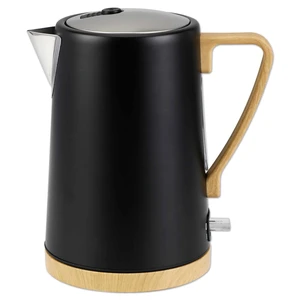 1.7L 1500W Wide Mouth Electric Kettle - Stainless Steel Interior - Rapid-Boil - Auto Shut-Off, Boil-Dry Protection, Cool-Touch, LED Indicator - Black 1.7L 1500W Wide Mouth Electric Kettle - Stainless Steel Interior - Rapid-Boil - Auto Shut-Off, Boil-Dry Protection, Cool-Touch, LED Indicator - Black