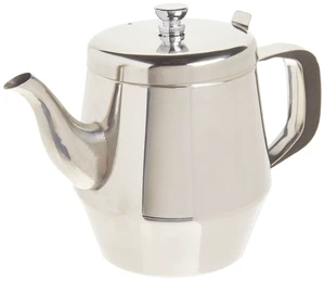 Gooseneck Teapot, 32-Ounce,Stainless Steel,Medium | Gooseneck spout, Hinged lid, Commercial foodservice use, Tea, hot water and tableside beverage service Gooseneck Teapot, 32-Ounce,Stainless Steel,Medium | Gooseneck spout, Hinged lid, Commercial foodservice use, Tea, hot water and tableside beverage service