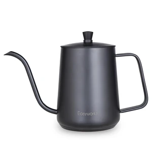 Gooseneck Pour Over Coffee Kettle 30 fl oz Stainless Steel Hand Drip Coffee Pot With Long Narrow Spout, Suitable for Induction Cookers, Black Gooseneck Pour Over Coffee Kettle 30 fl oz Stainless Steel Hand Drip Coffee Pot With Long Narrow Spout, Suitable for Induction Cookers, Black