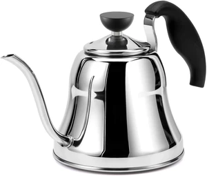 Tea Kettle for Stovetop, Gooseneck Pour Over, Flow Control, 28oz, Silver | Food Grade Stainless Steelfor Home & Kitchen, Precise Gooseneck Spout Induction & Gas Applicable Tea Kettle for Stovetop, Gooseneck Pour Over, Flow Control, 28oz, Silver | Food Grade Stainless Steelfor Home & Kitchen, Precise Gooseneck Spout Induction & Gas Applicable