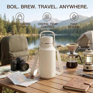 Travel Electric Kettle: 1L Portable Water Boiler for Tea & Coffee | Weighing just 0.76kg, this portable water boiler easily fits into luggage without adding bulk for on-the-go trips. Travel Electric Kettle: 1L Portable Water Boiler for Tea & Coffee | Weighing just 0.76kg, this portable water boiler easily fits into luggage without adding bulk for on-the-go trips.
