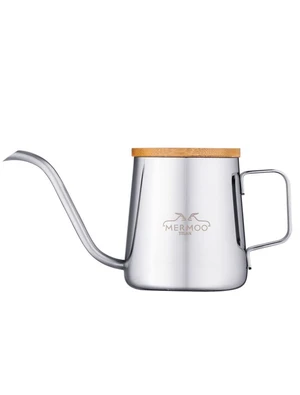 Pour Over Coffee Kettle with Wooden Lid 12oz Coffee Maker | 304 Stainless Steel|Stovetop Coffee Pot |Gooseneck Pouring Kettle|Dishwasher Safe|for Camping,Home,Travel,Office Pour Over Coffee Kettle with Wooden Lid 12oz Coffee Maker | 304 Stainless Steel|Stovetop Coffee Pot |Gooseneck Pouring Kettle|Dishwasher Safe|for Camping,Home,Travel,Office