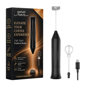 Handheld Electric Coffee Frother with Dual Spring Whisk | Foam Maker for Latte, Cappuccino, Matcha & Hot Chocolate | 3 Speed Modes |USB Charging Handheld Electric Coffee Frother with Dual Spring Whisk | Foam Maker for Latte, Cappuccino, Matcha & Hot Chocolate | 3 Speed Modes |USB Charging