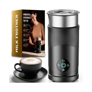 350ml Electric Milk Frother: 4-in-1 Hot & Cold,120s Fast Frothing | 450W Milk Steamer With 180ml Foam, Under 55dB For Family Mornings - SUS304 Steel, 2 Whisks for Latte, Cappuccino 350ml Electric Milk Frother: 4-in-1 Hot & Cold,120s Fast Frothing | 450W Milk Steamer With 180ml Foam, Under 55dB For Family Mornings - SUS304 Steel, 2 Whisks for Latte, Cappuccino