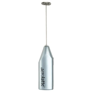 Steam-Free Milk Frother, Satin Finish, 18/8 Stainless Steel Whisk, BPA-Free Plastic Housing, Batteries Included Steam-Free Milk Frother, Satin Finish, 18/8 Stainless Steel Whisk, BPA-Free Plastic Housing, Batteries Included