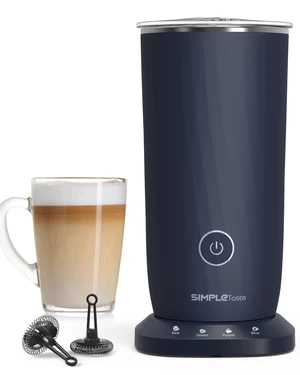 Milk Frother, 4-in-1 Electric Automatic Milk Steamer, Dark Blue | Warm and Cold Foam Maker and Milk Warmer for Latte, Cappuccino, Macchiato, Hot Chocolate Milk Frother, 4-in-1 Electric Automatic Milk Steamer, Dark Blue | Warm and Cold Foam Maker and Milk Warmer for Latte, Cappuccino, Macchiato, Hot Chocolate