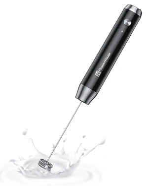 LunaFro Lite Rechargeable Milk Frother,Detachable Whisk | 5500RPM&8000RPM 2 Speed Motor, 1200mAh lithium battery, frother Handheld for Lattes, Cappuccino & Powdered Drinks,No Stand LunaFro Lite Rechargeable Milk Frother,Detachable Whisk | 5500RPM&8000RPM 2 Speed Motor, 1200mAh lithium battery, frother Handheld for Lattes, Cappuccino & Powdered Drinks,No Stand