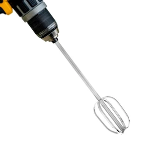 Meat Grinder & Egg Beater Drill Attachment (Silver) | 304 Stainless Steel Mixer Tool for Standard Electric Drills for Ground Meat Patties Dough Cream & Batters Meat Grinder & Egg Beater Drill Attachment (Silver) | 304 Stainless Steel Mixer Tool for Standard Electric Drills for Ground Meat Patties Dough Cream & Batters
