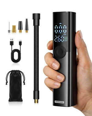Tire Inflator Portable Air Compressor for Car, Motocycle, Bike Inflatables | 150PSI, Handheld Cordless Air with Pump Digital Pressure Gauge, 4X Faster Inflation, Auto Shutoff Tire Inflator Portable Air Compressor for Car, Motocycle, Bike Inflatables | 150PSI, Handheld Cordless Air with Pump Digital Pressure Gauge, 4X Faster Inflation, Auto Shutoff