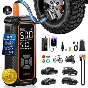Tire Inflator Portable Air Compressor,3X Fast Inflation, 4*3000mAh | Powerful Battery, Cordless air pump for Car Tires, Off-road Vehicle, Pickups, SUVs, Digital Pressure Gauge/Auto Shuttoff Tire Inflator Portable Air Compressor,3X Fast Inflation, 4*3000mAh | Powerful Battery, Cordless air pump for Car Tires, Off-road Vehicle, Pickups, SUVs, Digital Pressure Gauge/Auto Shuttoff