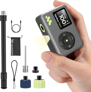 Mini Bike Pump, 25s Fast, Presta Schrader, Road & MTB, 120 PSI | Digital Gauge, Bike Pump with Auto Stop, Bike Tire Inflator with Schrader/Presta/Dunlop Valve, Road Bikes, City Bikes And MTB Mini Bike Pump, 25s Fast, Presta Schrader, Road & MTB, 120 PSI | Digital Gauge, Bike Pump with Auto Stop, Bike Tire Inflator with Schrader/Presta/Dunlop Valve, Road Bikes, City Bikes And MTB
