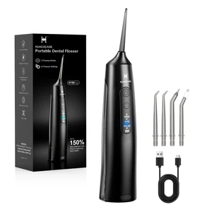 Cordless Water Flosser - 6 Pressure Settings with 3 Modes, 220ml Compact Ergonomic Design, 30 Days Long Battery, IPX7 Waterproof Portable Oral Irrigator for Teeth, Gums & Braces (Black) Cordless Water Flosser - 6 Pressure Settings with 3 Modes, 220ml Compact Ergonomic Design, 30 Days Long Battery, IPX7 Waterproof Portable Oral Irrigator for Teeth, Gums & Braces (Black)