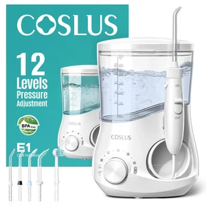 E1 Electric Water Dental Pick Flosser, 12 Pressure Settings, White | Professional Water Dental flosser for Braces, Orthodontic Care, Sensitive Gums, 5 Multi-Functional Tips for Family Use E1 Electric Water Dental Pick Flosser, 12 Pressure Settings, White | Professional Water Dental flosser for Braces, Orthodontic Care, Sensitive Gums, 5 Multi-Functional Tips for Family Use