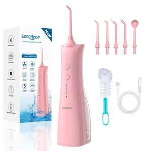 Water Dental Flosser - 5 Modes Cordless Portable Oral Irrigator, IPX7 Waterproof, Rechargeable Teeth Cleaner Upgrade Datchable Tank Professional Flossing Cleaning Pick for Home Travel (Pink) Water Dental Flosser - 5 Modes Cordless Portable Oral Irrigator, IPX7 Waterproof, Rechargeable Teeth Cleaner Upgrade Datchable Tank Professional Flossing Cleaning Pick for Home Travel (Pink)