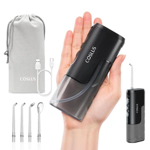 T40 Mini Water Flosser for Travel, Portable Compact Design, Balck | Cordless Oral Irrigator, Built-in Tip Storage, 4 Modes for Braces, Orthodontic, Sensitive Teeth, On-the-Go Use, IPX7 T40 Mini Water Flosser for Travel, Portable Compact Design, Balck | Cordless Oral Irrigator, Built-in Tip Storage, 4 Modes for Braces, Orthodontic, Sensitive Teeth, On-the-Go Use, IPX7
