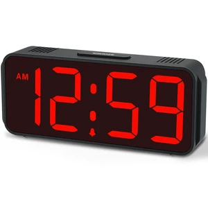 Battery Operated Digital Alarm Clock, Small Cordless, Auto Dimming, 5 Brightness Bedroom Beside Clock Large 1.65" Display, Compact, 5 Volume, Easy to Use for Teens Seniors, Portable for Travel Battery Operated Digital Alarm Clock, Small Cordless, Auto Dimming, 5 Brightness Bedroom Beside Clock Large 1.65" Display, Compact, 5 Volume, Easy to Use for Teens Seniors, Portable for Travel