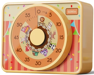 Visual Timer for Kids 60 Min, Magnetic Classroom Countdown Timer | 60-min silent magnetic visual timer for kids & classroom. Animals disk aids ADHD focus, homework, and potty training. Visual Timer for Kids 60 Min, Magnetic Classroom Countdown Timer | 60-min silent magnetic visual timer for kids & classroom. Animals disk aids ADHD focus, homework, and potty training.