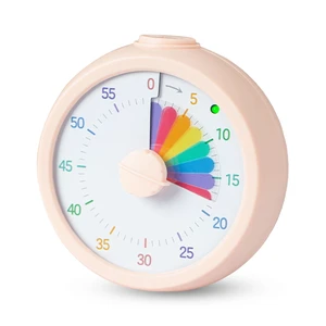 Visual Timer for Kids 60 Minute Countdown Timer Rainbow Disk Desk Timer Clock for Classroom Study Office Kitchen with Silent Operation (Pink) Visual Timer for Kids 60 Minute Countdown Timer Rainbow Disk Desk Timer Clock for Classroom Study Office Kitchen with Silent Operation (Pink)