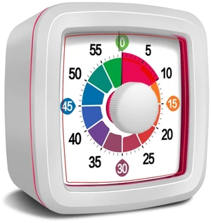 Visual Timer for Kids, 60-Minute Countdown Timer for Classroom Office Kitchen, Pomodoro Timer with Silent OperationTime Management Tools with Colorful Pattern(White) Visual Timer for Kids, 60-Minute Countdown Timer for Classroom Office Kitchen, Pomodoro Timer with Silent OperationTime Management Tools with Colorful Pattern(White)