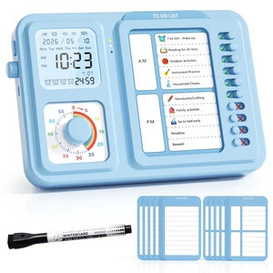 3-in-1 Visual Timer for Kids, Chore Chart for Kids, Visual ScheduleBlue | To do list board, routine chart for home, school, classroom, ADHD/autism visual support, checklist, silent vibration alerts 3-in-1 Visual Timer for Kids, Chore Chart for Kids, Visual ScheduleBlue | To do list board, routine chart for home, school, classroom, ADHD/autism visual support, checklist, silent vibration alerts