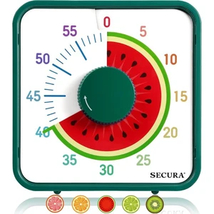 7.5-Inch Fruit Visual Timer for Kids, 60-Minute Countdown Timer for Classroom or Kitchen, Durable Mechanical Timer Clock with Magnetic Backing (Watermelon) 7.5-Inch Fruit Visual Timer for Kids, 60-Minute Countdown Timer for Classroom or Kitchen, Durable Mechanical Timer Clock with Magnetic Backing (Watermelon)