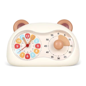 3-in-1 Alarm Clock for Kids with 60 minutes Visual Countsdown Timer | Teaching Analog Alarm Clock, Silent Cute Bear, Time Management Tool, Desk Clock for Kids Bedroom, Homeschool, Battery Powered 3-in-1 Alarm Clock for Kids with 60 minutes Visual Countsdown Timer | Teaching Analog Alarm Clock, Silent Cute Bear, Time Management Tool, Desk Clock for Kids Bedroom, Homeschool, Battery Powered
