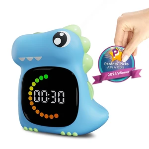 Visual Timer for Kids, Blue Dinosaur Digital Toddler Timer Visual Countdown | Rechargeable, LED screen, Color Progress Ring, up to 99 minutes, TV, Potty Training, 2-Min Toothbrush Setting Visual Timer for Kids, Blue Dinosaur Digital Toddler Timer Visual Countdown | Rechargeable, LED screen, Color Progress Ring, up to 99 minutes, TV, Potty Training, 2-Min Toothbrush Setting