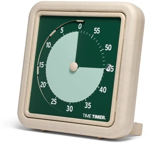 Retro 8 inch Eco Edition Visual Timer - 60 Minute Desk Countdown Clock Made with at Least 20% Natural Plant Material- Green Land Retro 8 inch Eco Edition Visual Timer - 60 Minute Desk Countdown Clock Made with at Least 20% Natural Plant Material- Green Land