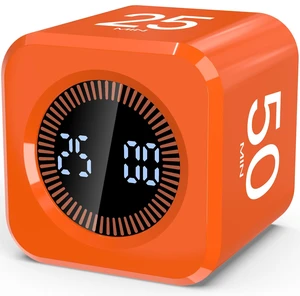Digital Pomodoro Timer Cube 5/10/25/50min Preset, Silent & Sound Alarm | Visual Productivity Flip Timer for Kids Classroom Desk, Custom Countdown, Gravity Sensor, for ADHD Study Work Game Kitchen Digital Pomodoro Timer Cube 5/10/25/50min Preset, Silent & Sound Alarm | Visual Productivity Flip Timer for Kids Classroom Desk, Custom Countdown, Gravity Sensor, for ADHD Study Work Game Kitchen