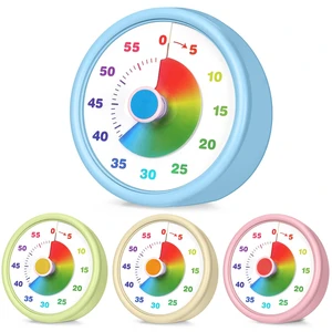 Visual Timer 60 Minute, Classic, Blue,Pink,Yellow,Green, 4 Pcs | Silent Countdown for Classroom Management, Timer for Teachers Students, 100 Days Supplies, Back to School Essentials Visual Timer 60 Minute, Classic, Blue,Pink,Yellow,Green, 4 Pcs | Silent Countdown for Classroom Management, Timer for Teachers Students, 100 Days Supplies, Back to School Essentials