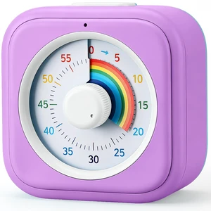 Rainbow Visual Timer for Kids with 60 Minute Silent Mode | Countdown Clock with Color Disk, Time Management Tool for ADHD, Classroom, Kitchen, Office, Study, Pomodoro Rainbow Visual Timer for Kids with 60 Minute Silent Mode | Countdown Clock with Color Disk, Time Management Tool for ADHD, Classroom, Kitchen, Office, Study, Pomodoro
