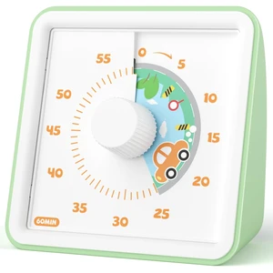 Visual Timer for Kids, 60 Minute Countdown Timer, Light Green | Non-Ticking, 3 Volume Levels with Mute Function, Timer for Kitchen Cooking Classroom ADHD, 2 AAA Batteries Included Visual Timer for Kids, 60 Minute Countdown Timer, Light Green | Non-Ticking, 3 Volume Levels with Mute Function, Timer for Kitchen Cooking Classroom ADHD, 2 AAA Batteries Included