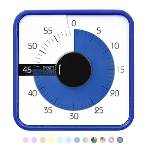 7.5-Inch Visual Timer, Battery-Free 60-Minute Countdown Clock | Mechanical Magnetic Time Management Tool for Kids and Adults, Classroom, Home, Office and Study, Navy Blue 7.5-Inch Visual Timer, Battery-Free 60-Minute Countdown Clock | Mechanical Magnetic Time Management Tool for Kids and Adults, Classroom, Home, Office and Study, Navy Blue