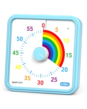 8-Inch Large Visual Timer for Kids 60-Minute Classroom Timer Magnetic | Countdown Timer with Pause Kickstands, Time Management Tool ADHD Timer Home School Kitchen and Office 8-Inch Large Visual Timer for Kids 60-Minute Classroom Timer Magnetic | Countdown Timer with Pause Kickstands, Time Management Tool ADHD Timer Home School Kitchen and Office