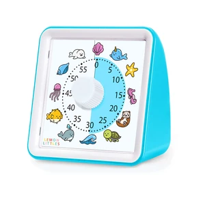 Visual Timer for Kids, Toddler, Autism, ADHD & Preschool Classroom - Animal Silent Countdown Timers - 60 Minute Productivity & Time Management Clock (Sea Creature) Visual Timer for Kids, Toddler, Autism, ADHD & Preschool Classroom - Animal Silent Countdown Timers - 60 Minute Productivity & Time Management Clock (Sea Creature)